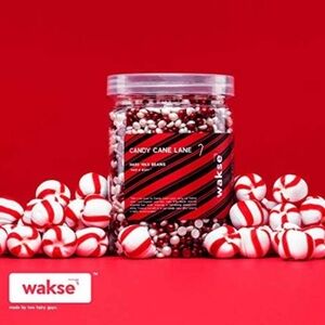 WAKSE Hair removable Wax Melting Pot and Beads in Candy Cane